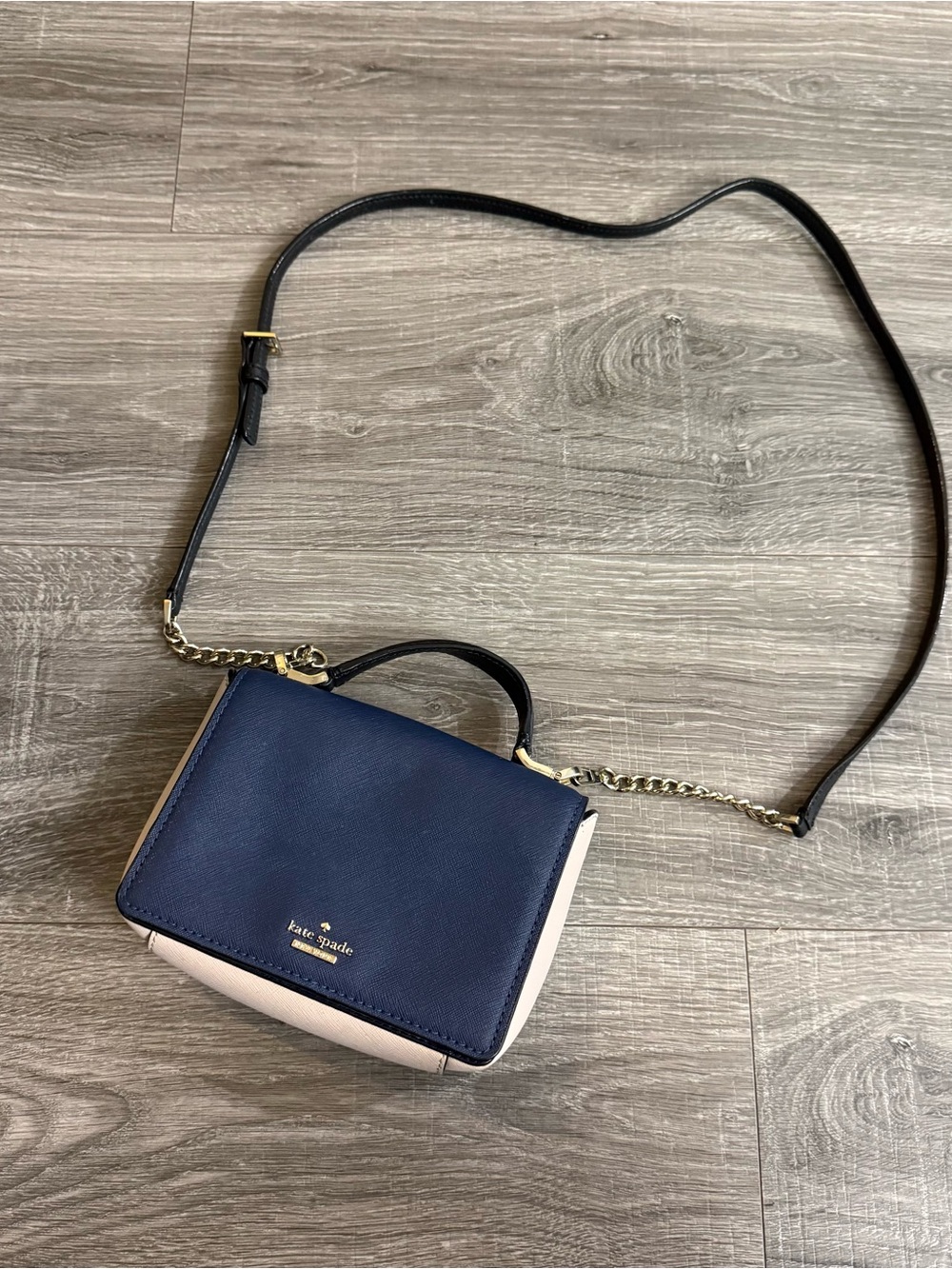 Kate Spade New York Cameron Street Hope Mini Crossbody Bag Navy Beige